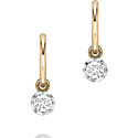 Jessica McCormack 0.20Ct Diamond & White Gold Gypset Hoop Earrings
