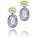 Jessica McCormack on the Rocks Diamond and Chalcedony Drop Earrings