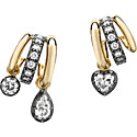 Jessica McCormack Signature Multi-Shape Diamond Tripset Hoops Earrings