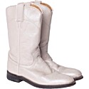 Justin Boots Pearl White Cowboy Boots