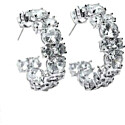 Kenneth Jay Lane Statement Hoop Earrings