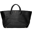 Khaite Amelia Medium Envelope Pleated Tote Bag in 200 Black