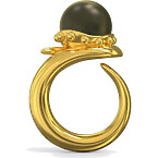 Khiry Orb Ring with Black Onyx