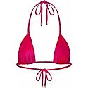 Kylie Swim Triangle Red Bikini Top