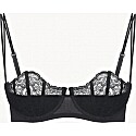 La Perla Black Leavers Lace Carioca Bra