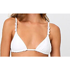 Laporte Kendall Triangle Bikini Top in White Eyelet