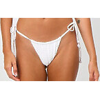 Laporte Kourtney Tie Side Bottom in White Eyelet