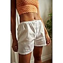 Les Girls Les Boys White Classic Woven Boxers