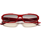 Lexxola Cindy Sunglasses in Ruby and Grey