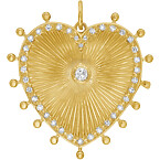 Lionheart Jewelry Cassandane Mega Diamond Heart Medallion