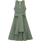 Loewe ‘draped Tie-Waist Midi Dress’