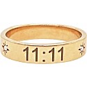 Logan Hollowell 11:11 Trust the Universe Band with Star Set Diamonds