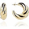 Lott Gioielli Golden Twist Creole S Earrings