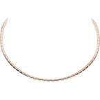 Louis Vuitton Le Damier De Louis Vuitton Small Rose Gold and Diamonds Necklace