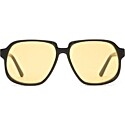Lu Goldie Delphine Sunglasses Black and Lemon