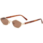 Lu Goldie Farrah Sunglasses in Chestnut