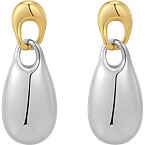 Luv AJ Two Tone Chain Link Drop Earrings