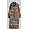 Madewell Oversized Car Coat in Glen Plaid