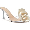 Magda Butrym Flower Mule in Cream