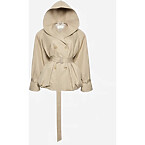 Magda Butrym Hooded Belted Cotton-Blend Jacket