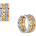 Maison Birks Birks Dare to Dream Diamond Tri-Gold Huggie Earrings
