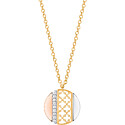 Maison Birks Dare to Dream Tri-Gold Diamond Circle Pendant