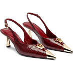 Manc Felicity Kitten in Merlot Croc