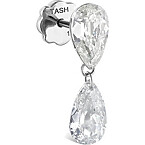 Maria Tash Low Profile Pear Diamond Floating Dangle Stud Earring