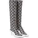 Jimmy Choo x Marine Serre Printed Knee-High Boots