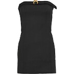 Marine Serre Virgin Wool Twill Mini Dress in Grey