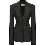 Markgong Beaded Double Layered Blazer