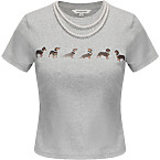 Markgong Dog Print Jersey T-Shirt