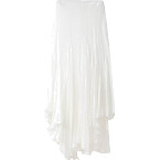 Markgong Split Wide Silk Skirt