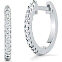 Mateo New York Diamond Huggies Earrings