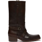Weekend Max Mara Leather Boots in Chocolate
