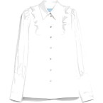 Weekend Max Mara Ruched Cotton Twill Shirt