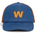 Weekend Max Mara Velvet and Denim Baseball Cap