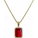 Mazza Boutique Jewel Ruby Mini Necklace
