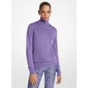 Michael Kors Collection Featherweight Silk Turtleneck Sweater