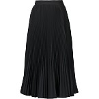 Michael Kors Collection Techno Canvas Pleated Slit Skirt