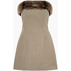 Mimchik Fur Trimmed Gumdrop Dress