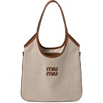 Miu Miu Ivy Canvas Tote Bag