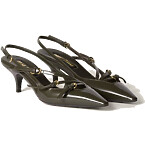 Miu Miu Patent Leather Slingbacks with Buckles
