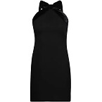 Miu Miu Velvet-Bow Low-Back Minidress