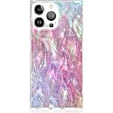 Flaunt Pink Mother of Pearl Square Iphone Case
