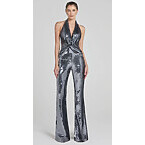 Nadine Merabi Tianna Silver Jumpsuit