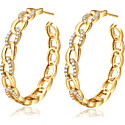 Natalie Mills Britney Gold Hoop Earrings