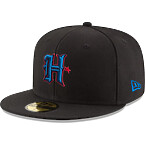 New Era Black Houston Texans Omaha 59Fifty Fitted Hat
