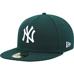 New York Yankees New Era Green White Logo 59Fifty Fitted Hat
