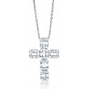 Nicole Rose Diamond Illusion Cross Pendant